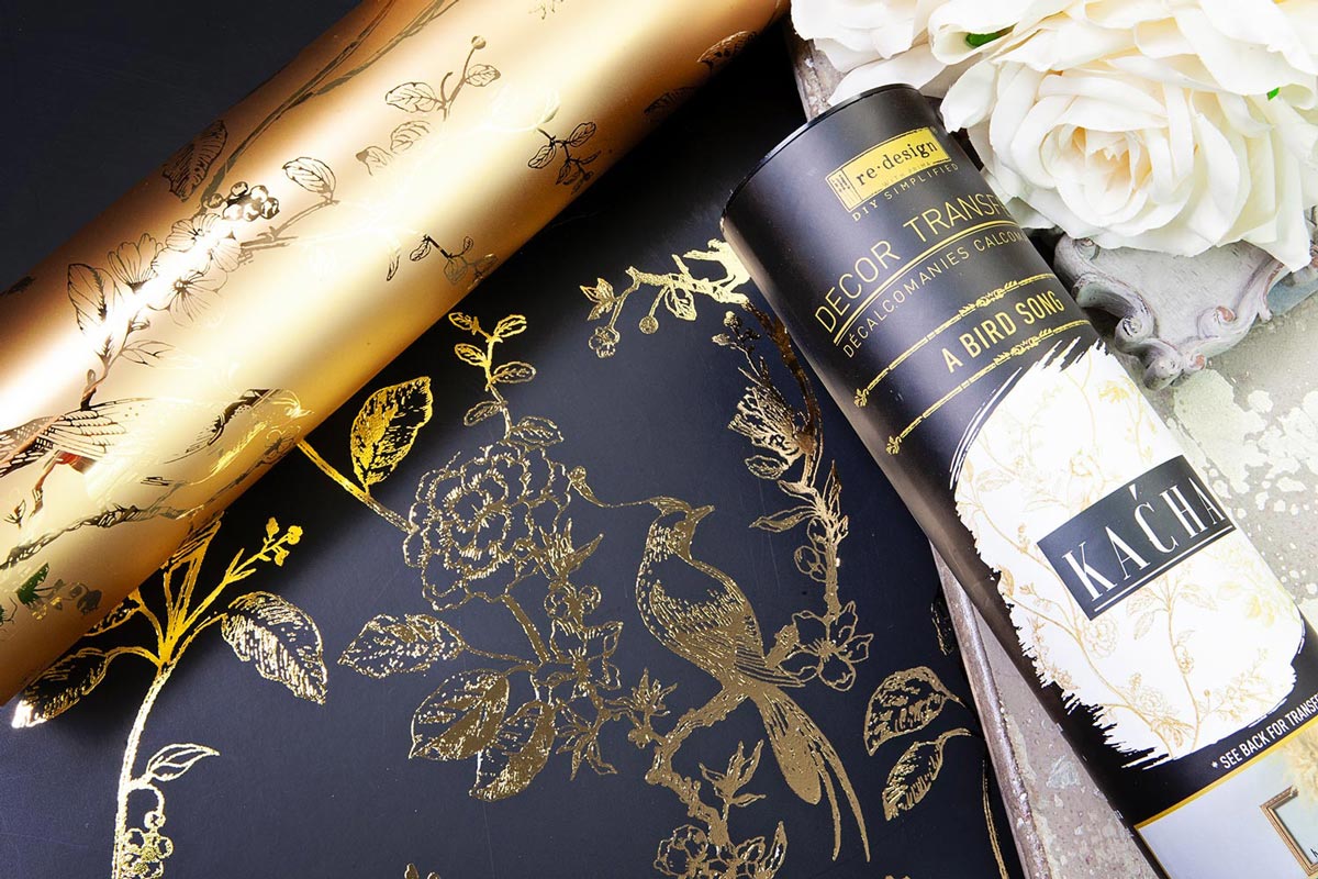 Re-Design - Decor Transfers® Gold Foil Kacha – A Bird Song