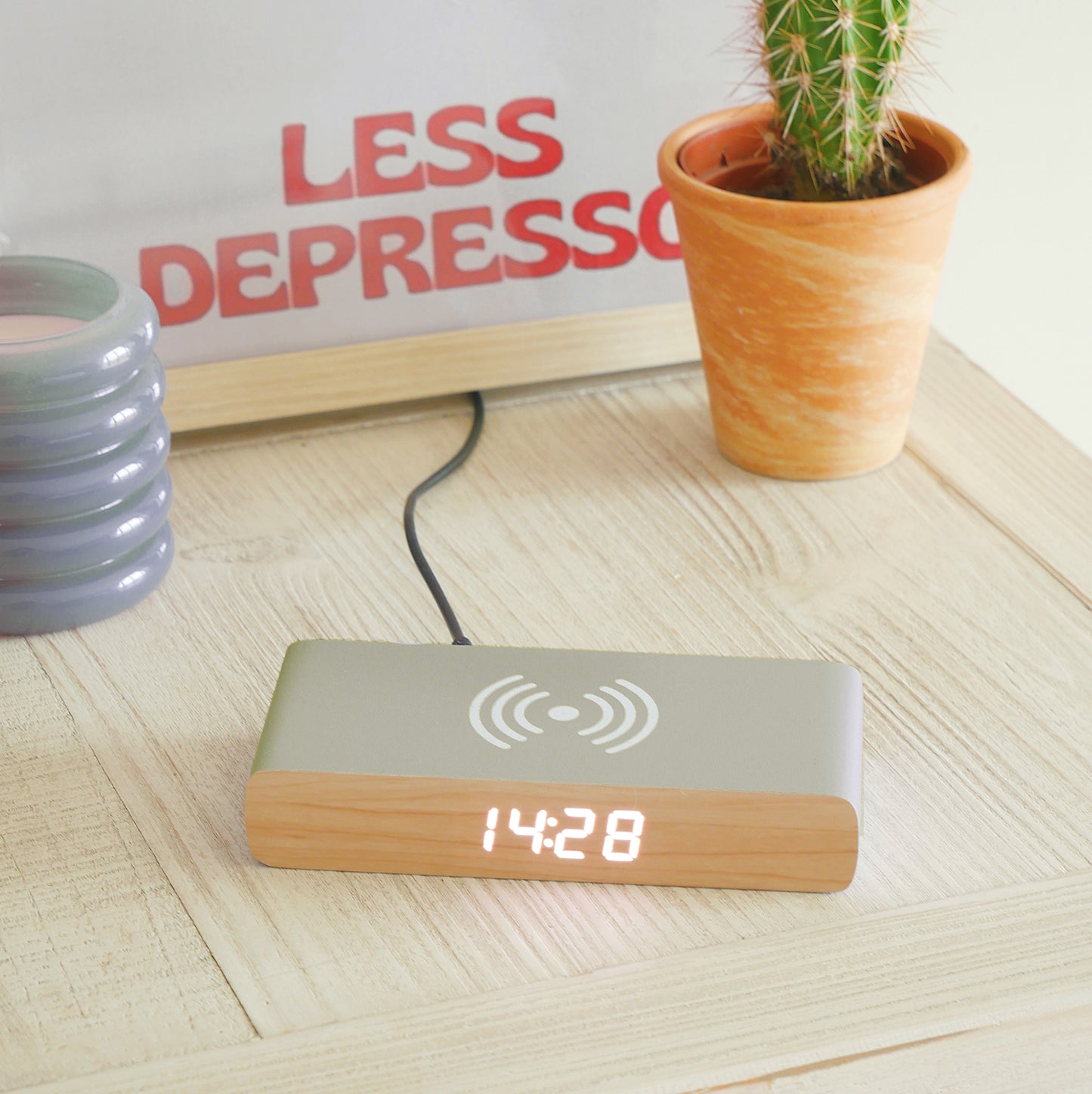 Rise Charge Wireless Charger Alarm Clock