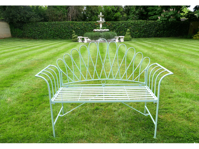 Peacock style sage bench