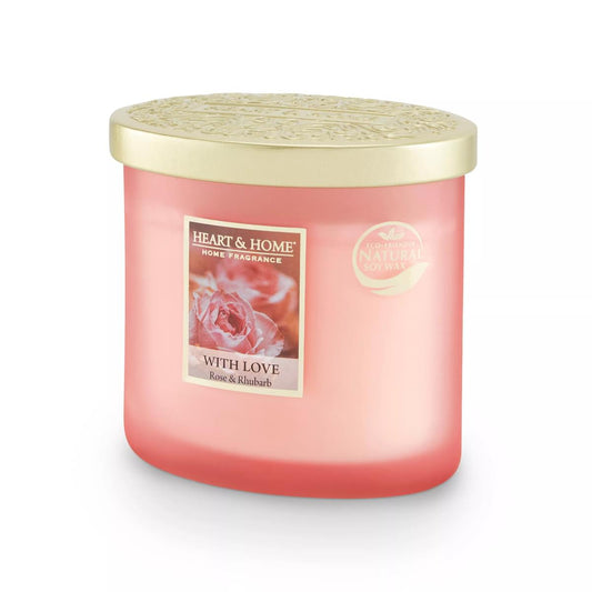 Heart and Home - Twin Wick Candle - With Love