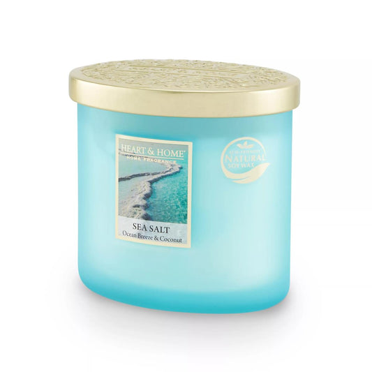 Heart and Home - Twin Wick Candle - Sea Salt