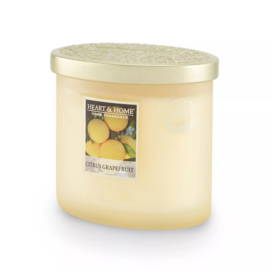 Heart and Home - Twin Wick Candle - Citrus Grapefruit