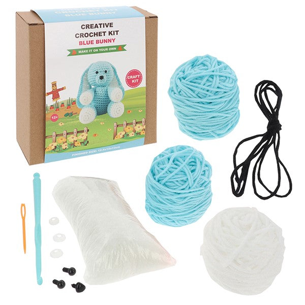 Creative Crochet Blue Bunny