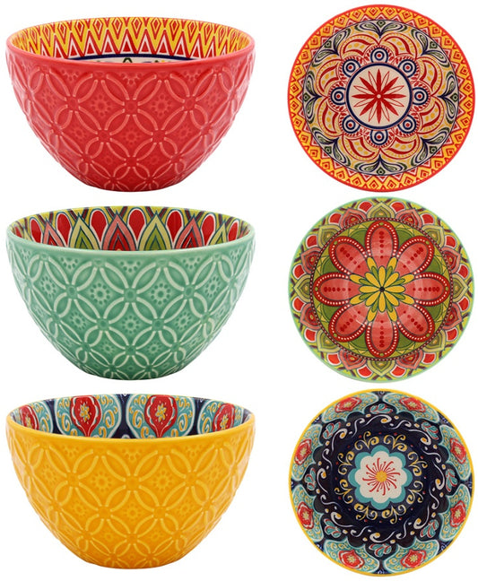 Tuscany Bowl 12cm - Choice of 3 Colours and Patterns - Style 2