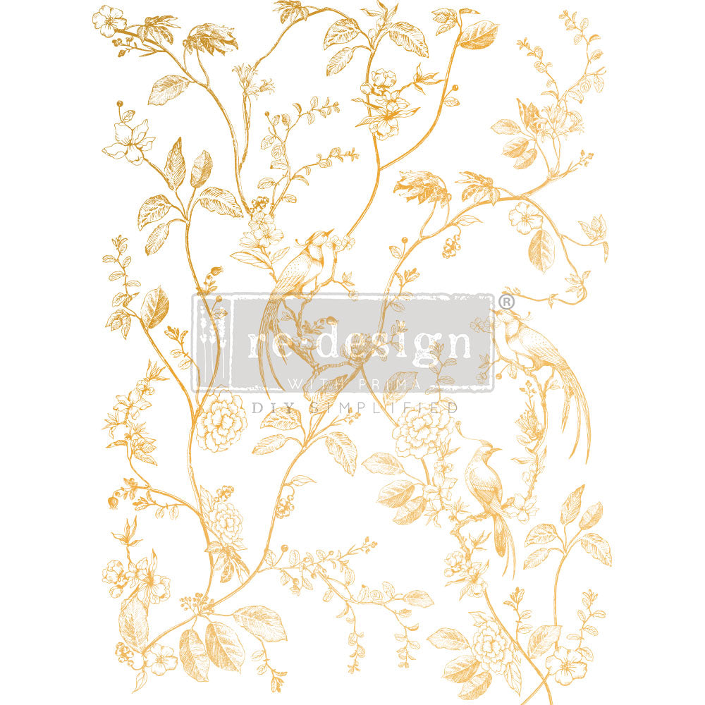 Re-Design - Decor Transfers® Gold Foil Kacha – A Bird Song