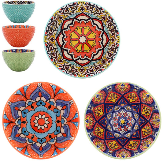 Tuscany Bowl 12cm - Choice of 3 Colours and Patterns -  Style 1