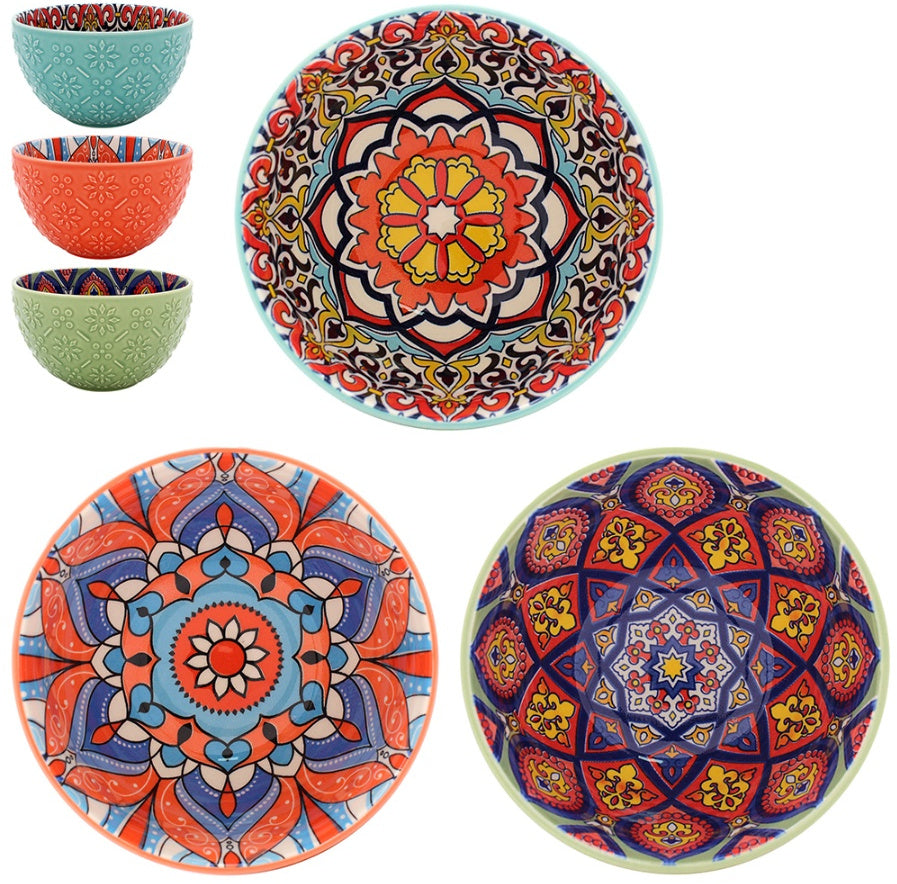 Tuscany Bowl 13cm 3 Assorted Designs - Style 1