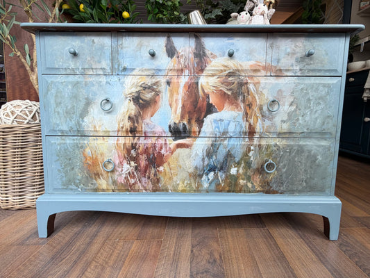 Upcycled Stag chest of drawers