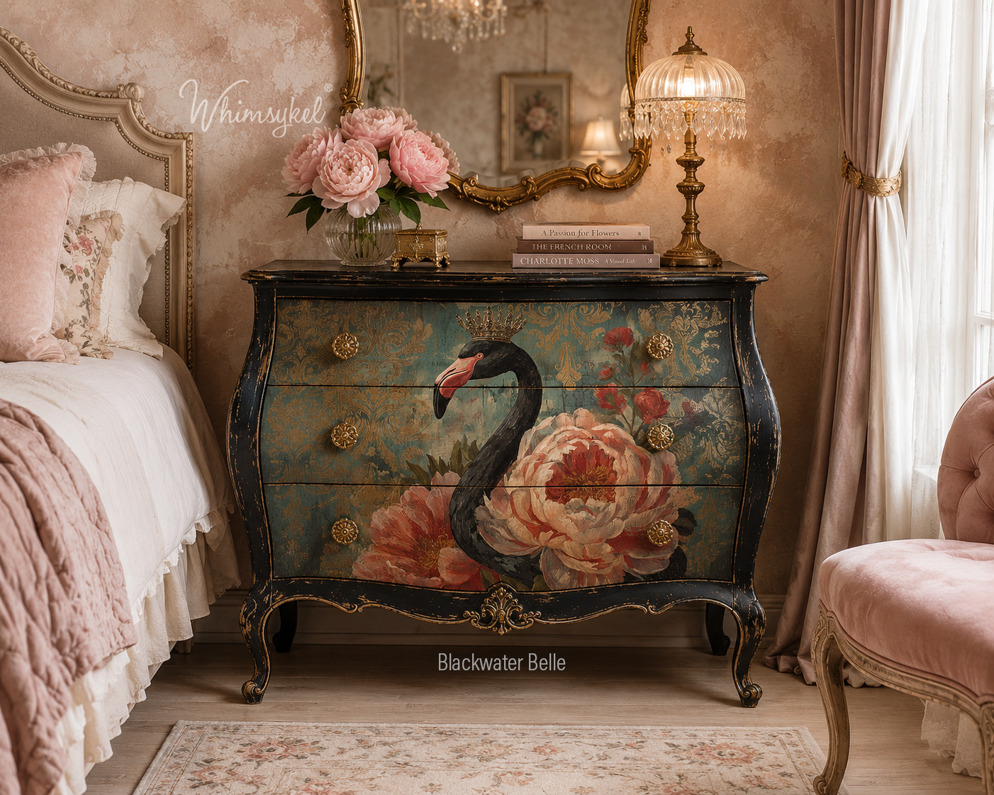 Blackwater Belle | 18 lb Whimsykel designs Decoupage Tissue Paper | 21x29 in