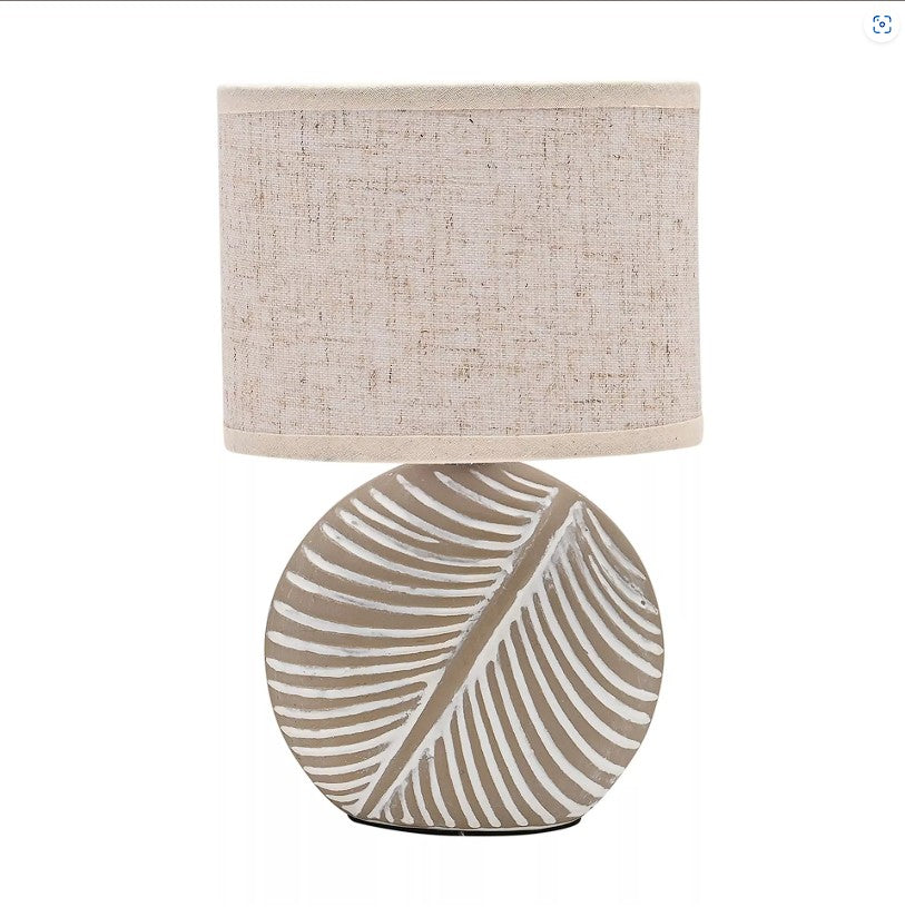 Hestia Natural Circle Leaf Lamp - 24cm