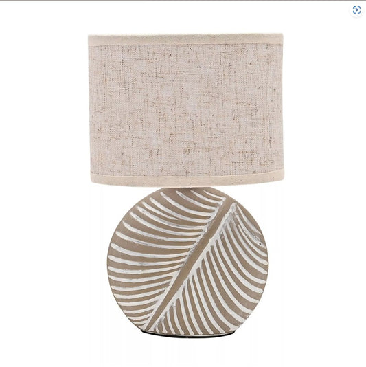 Hestia Natural Circle Leaf Lamp - 24cm