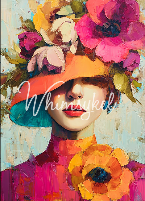 Derby Diva | 18 lb Whimsykel Decoupage Tissue Paper | 21x29 Inches