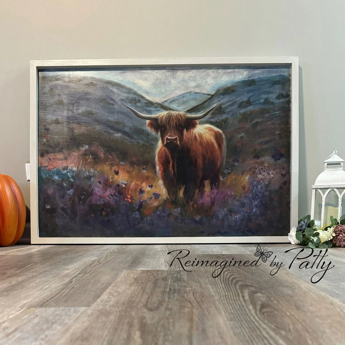Flora Highland Cow Whimsykel Designs Decoupage Tissue Paper Art Supplies for DIY Crafts