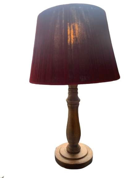 Oak base lamp