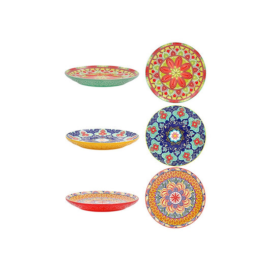 Tuscany Mandala Plate Large - Choice of 3 Colours and Patterns