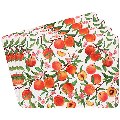 Ripe Peaches Placemats Set of 4