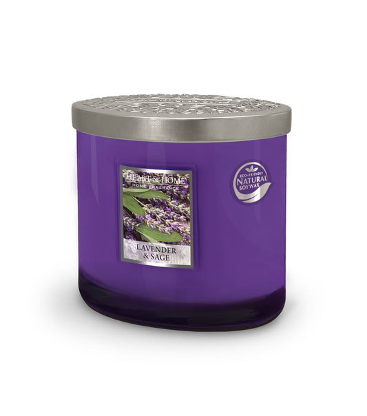 Heart and Home - Twin Wick Candle - Lavender & Sage