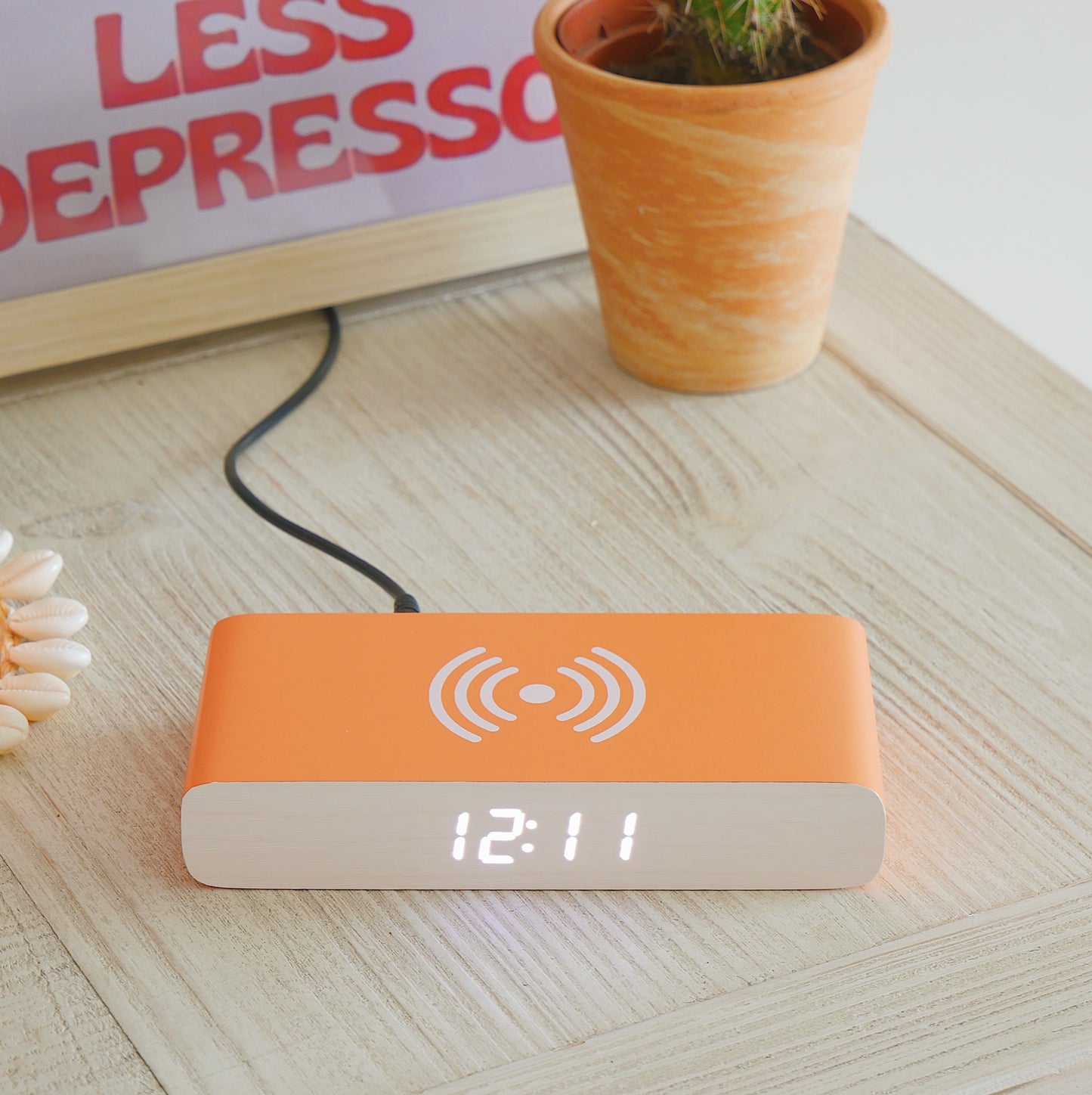 Rise Charge Wireless Charger Alarm Clock