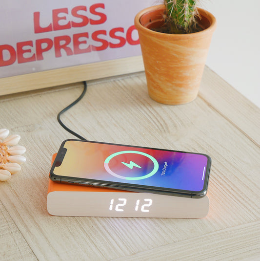 Rise Charge Wireless Charger Alarm Clock
