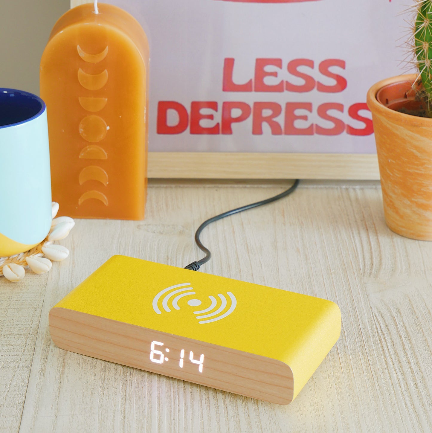 Rise Charge Wireless Charger Alarm Clock
