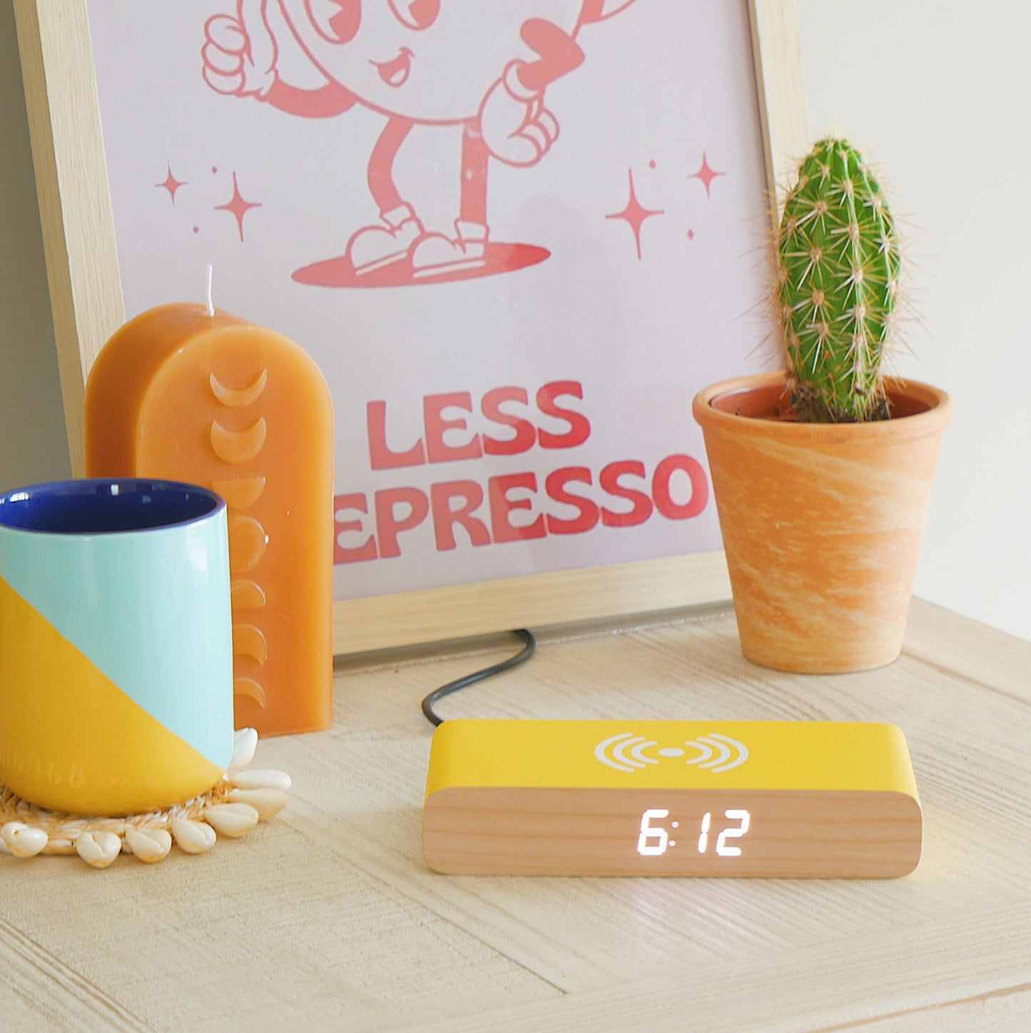 Rise Charge Wireless Charger Alarm Clock