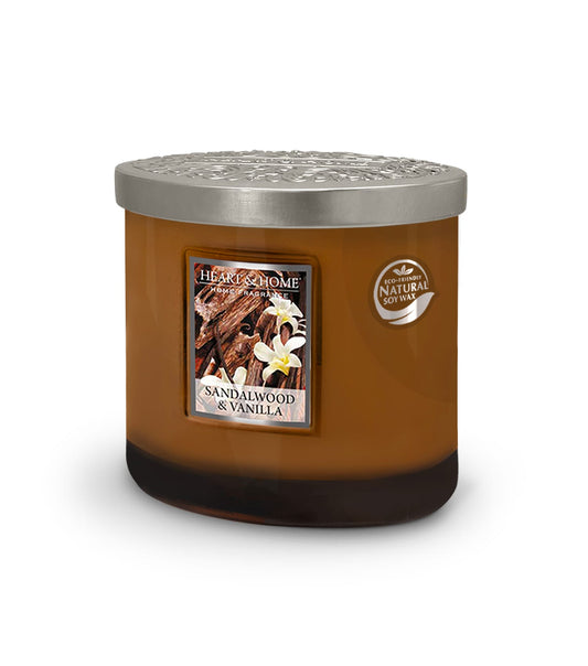 Heart and Home - Twin Wick Candle - Sandalwood & Vanilla