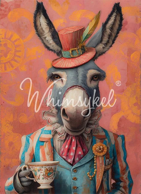 Time for Tea Whimsykel Designs Decoupage Tissue Paper Art Supplies for DIY Crafts