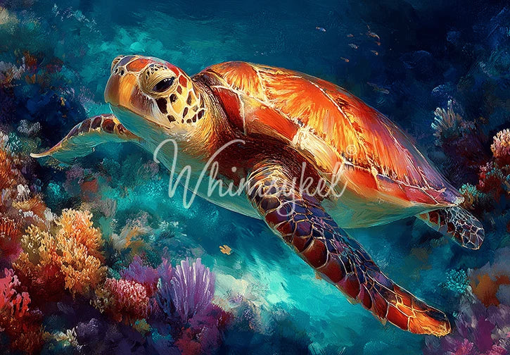 Turtle Divine Whimsykel Designs Decoupage Tissue Paper Art Supplies for DIY Crafts