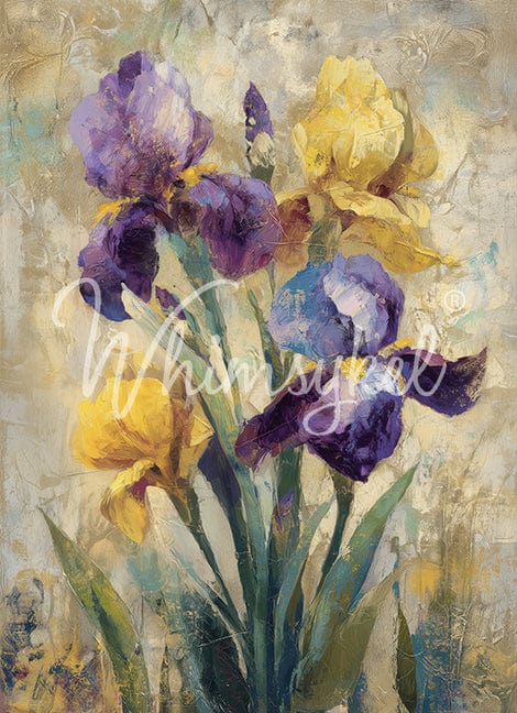 When Spring Fades Whimsykel Designs Decoupage Tissue Paper Art Supplies for DIY Crafts