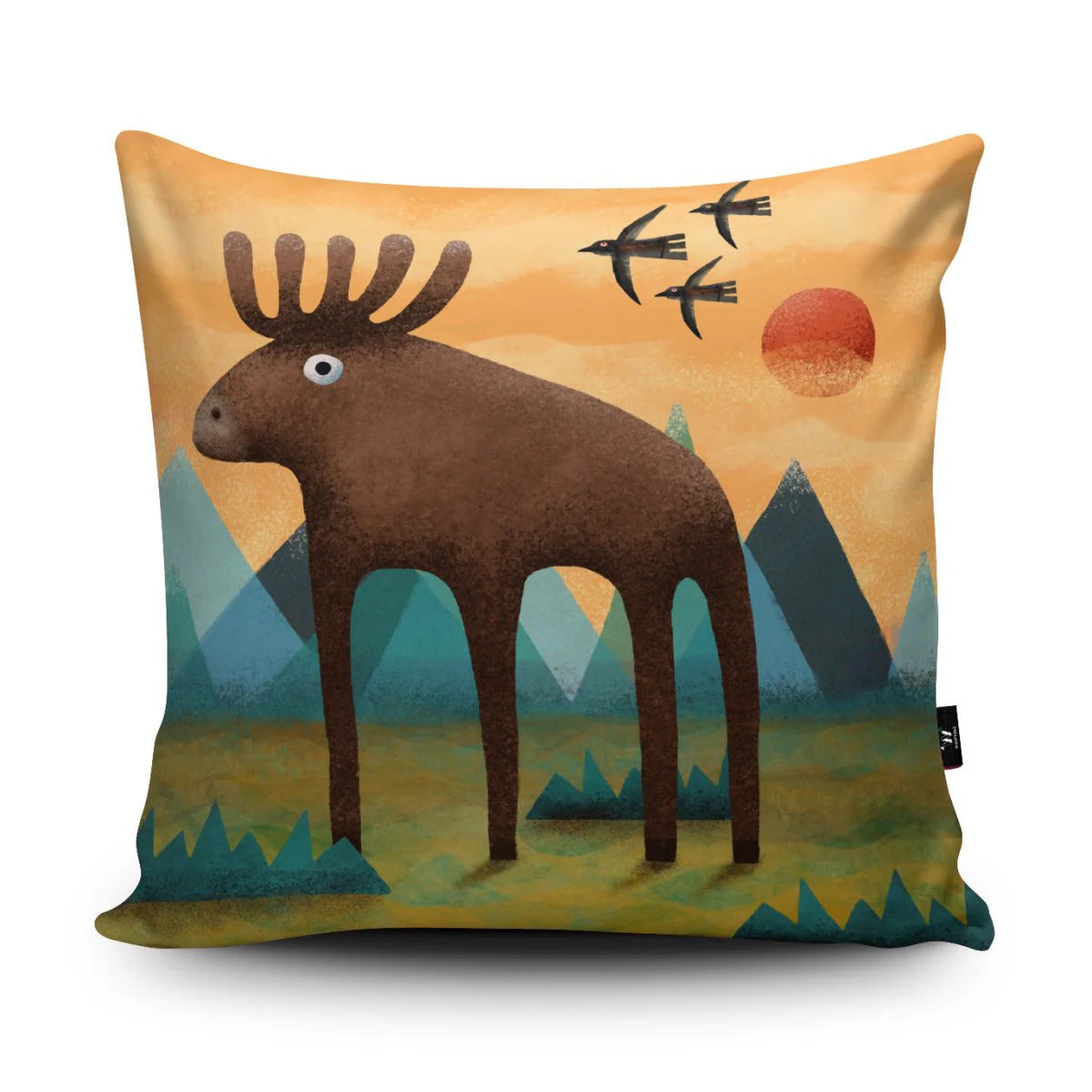 WRAPTIOUS Vegan-Suede Cushion - Chocolate Moose