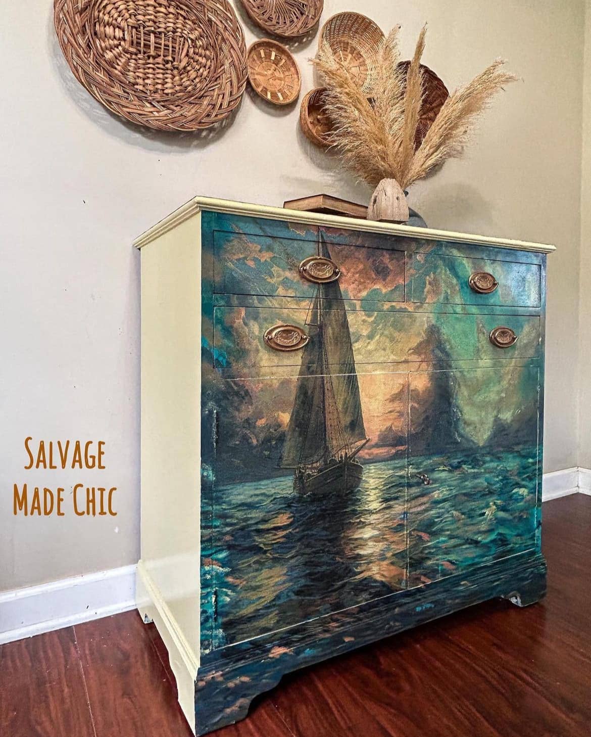 Nautical Serenity Whimsykel Designs Decoupage Tissue Paper Art Supplies for DIY Crafts