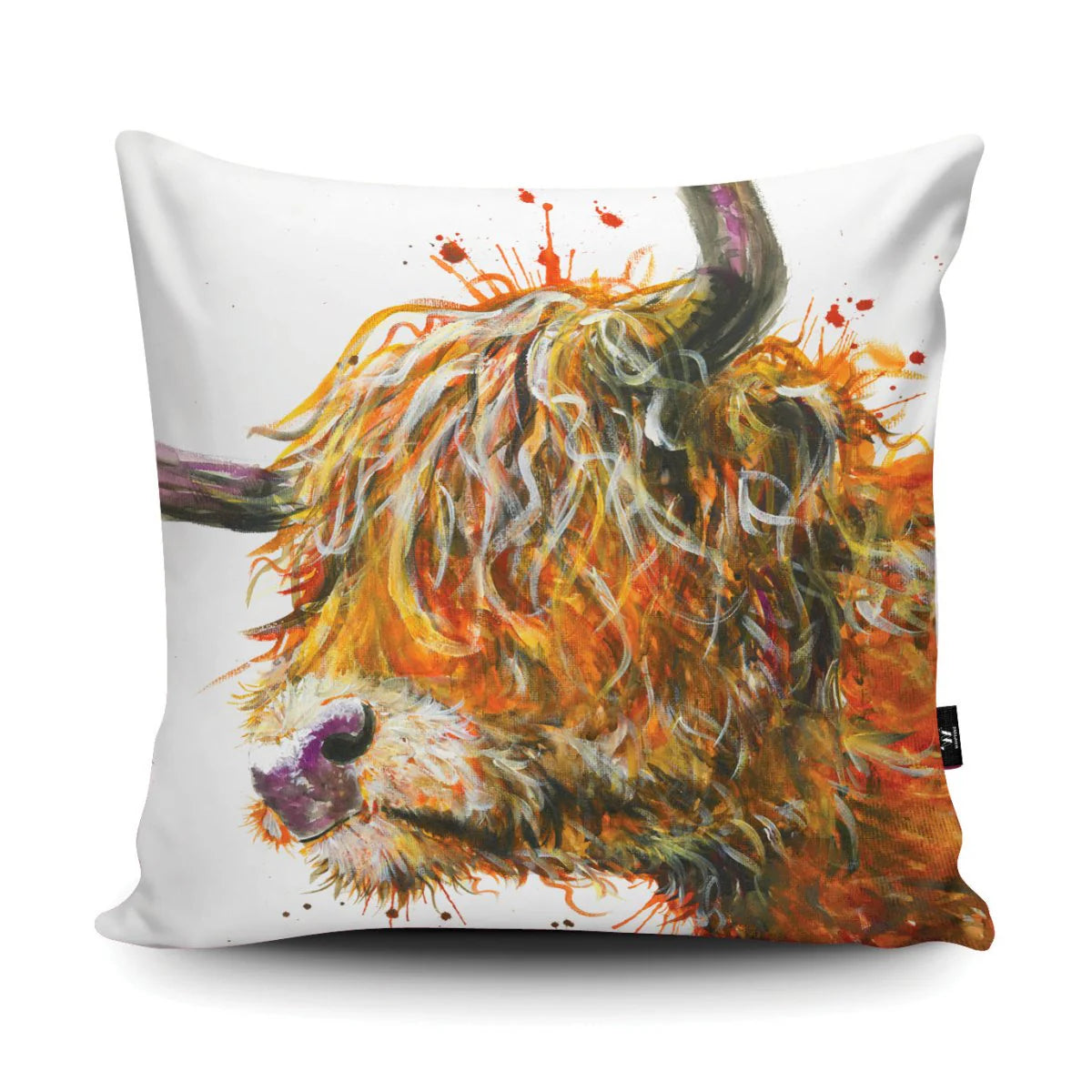 WRAPTIOUS Vegan-Suede Cushion - Splatter Homer